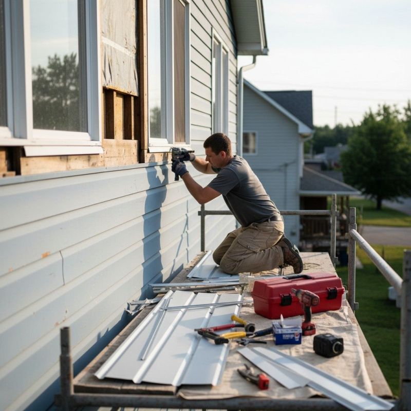 Local Aluminum Siding Repair pros at work